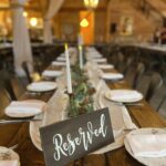 Banquet Style Table Arrangements for Wedding