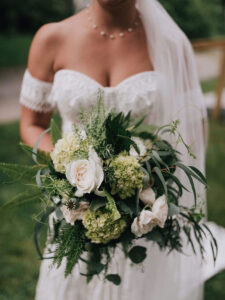 Bride with Flower Bouquet